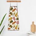 thumbnail image 3 of Apron for Men Women, Cute Food Ice Cream Burger Waterproof Chef Kitchen Baking Apron with Long Ties, Aprons for Cooking, Baking and Gardening, Kitchen Collection, 3 of 5
