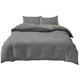 thumbnail image 2 of Juego de cama de 4 piezas para dormitorios | Poliéster suave lavado | Tamaños individual y matrimonial | Diseño reversible multicolor | Incluye sábana, funda nórdica y 2 fundas de almohada, 2 of 6