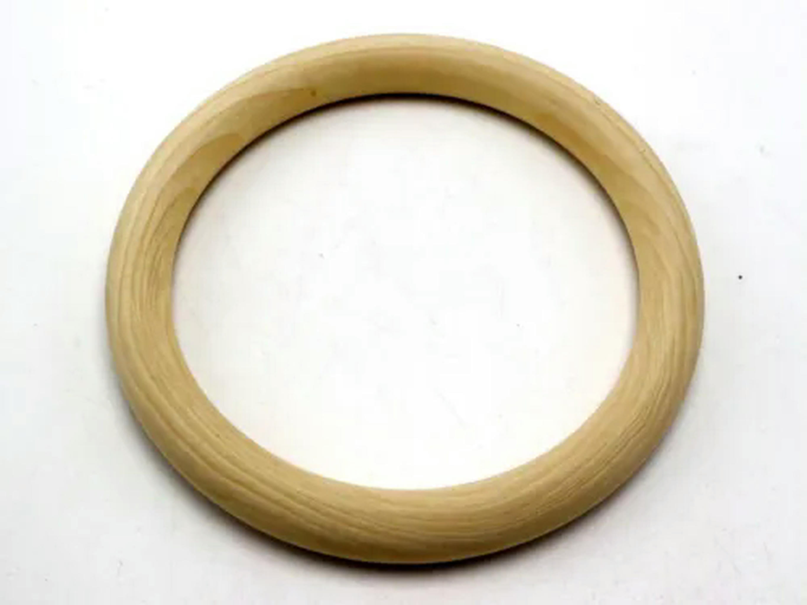 U8MO 5pcs Large Unfinished Natural Untreated Plain Wooden 100mm-150mm Wood Round Ring-125mm(4.9")