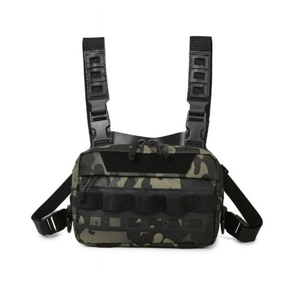 Fishing Tackle Bag Chest Sling Pack Backpack with Fishing Lures