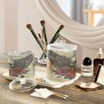 thumbnail image 5 of Wobogo Skull Wings Rose Grunge Style Clear Plastic Jar Large and Medium Combo Set Cotton Swabs Balls Dental Floss Sticks Cosmetic Storage Can, 5 of 6