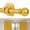Gold, variant on 48"-84" No-Drill Adjustable Curtain Rod – 5 Brackets, Perfect for Living Room & Bedroom