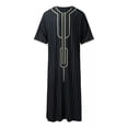 thumbnail image 1 of Islam Kaftan Men Marroquí Caftán Hembroide Djellaba Abaya, 1 of 7