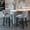 Gray, variant on MIKIBAMA Contemporary Velvet Upholstered Wing-Back Barstools with Button Tufted Decoration and Wooden Legs, and Chrome Nailhead Trim, Leisure Style Bar Chairs,Bar stools, Set of 4