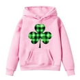 thumbnail image 4 of BOOMNY Girls Boys St.Patricks Day Hoodie Long Sleeve Soft Sweatshirt Graphic Hoody Kids Cute Pullovers Top Clothes Breathable Toddler Dailywear, 4 of 4