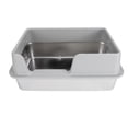 thumbnail image 1 of Stainless Steel Cat Litter Box 19.69 X 13.78 X 7.87in - Open Top High Side Large Litter Pan with Scoop - Non Stick Smooth Surface Litterbox for Cats and Rabbits, 1 of 7