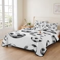 thumbnail image 2 of Quilts Full Size Bedding Set, Soccer Sports Lightweight Quilted Comforter, Summer Football Modern Minimalist Textured Soft Reversible Bedspread Coverlet with Pillow Covers for All Season, 78" x 90", 2 of 9