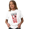 thumbnail image 5 of True Love Romantic Valentines Day Women's Graphic T Shirt Tees Brisco Brands S, 5 of 5