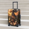 thumbnail image 2 of Lsque Flower Field Poodle Printed Luggage Cover, Travel Luggage Protector,Scratch and Dirt Resistant, Fits 18-32 Inch Luggage - Small, 2 of 9