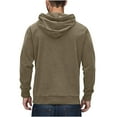 thumbnail image 6 of CYiJun Mens Hoodies Soft Corduroy Drawstring Hooded Sweatshirts Casual Breathable Long Sleeve Pullover,Size 2XL, 6 of 6