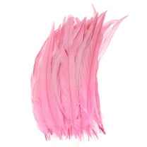 Uxcell 20-Pack Feathers for Crafting, Pink 9.84-11.81 Inch Natural Fluffy Feathers Plume for Wedding Decorations Feathers