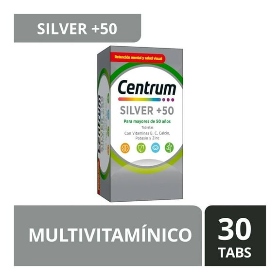 Multivitamínico Centrum Silver +50 30 tabletas