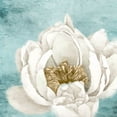 thumbnail image 2 of Allen, Kimberly 26x26 Black Ornate Wood Framed with Double Matting Museum Art Print Titled - White Peony 1, 2 of 4