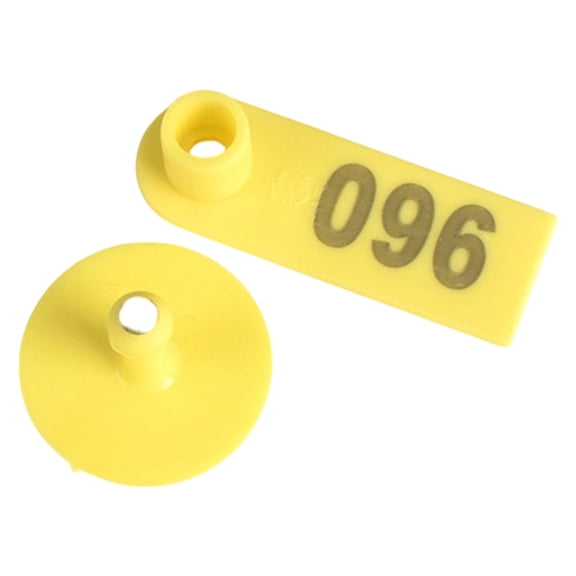 TIELUTT Sheep Ear with Numbers 100pcs Numbered Livestock for Goat Cattle Pig Farm Animal ID Number 001 Garden Variety Precision Garden Seeder Garden Organizer Cakes for Wild Birds Start Germination St