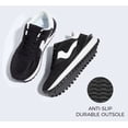 thumbnail image 3 of LUCKY STEP Stylish Retro Platform Sneakers Casual Walking Running Shoes,Black,Womens, 3 of 10