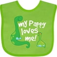 thumbnail image 3 of Inktastic My Pappy Loves Me Grandchild Boys Baby Bib, 3 of 4
