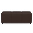 thumbnail image 3 of Simpli Home Avalon 3 Faux Leather Tray Bench in Chocolate Brown, 3 of 16