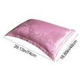 thumbnail image 3 of Pillow Cover Jacquard Satin Soft Pillow Case 1 Pc for Wedding Decor, 3 of 7