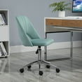 thumbnail image 2 of Vinsetto Armless Office Chair Swivel Computer Desk Chair, Green, 2 of 10