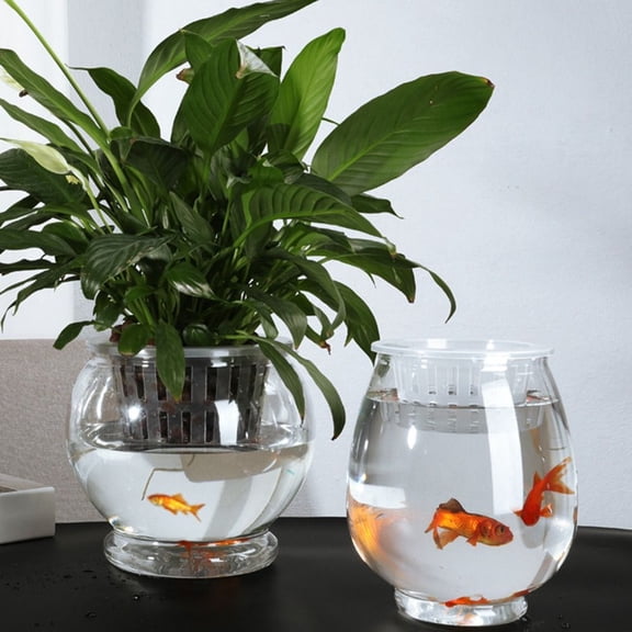 Self Watering Plant Pot with Inner Liner and Handle, Plastic Hydroponic Planter for Indoor Garden