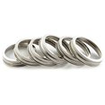 thumbnail image 2 of Trellis + Co. Stamped Stainless Steel Wide Mouth Mason Jar Replacement Rings/Bands/Tops | Durable & Rustproof | For Pickling, Canning, Storage (6 Pack, 2 of 2