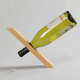 thumbnail image 5 of Estante para vino tinto de equilibrio, soporte de exhibición de bambú para decoración de vino Village Club, estante para botellas de vino, B, 5 of 7