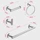 thumbnail image 2 of Juego de accesorios para baño, tira para toallas de baño + aro para toallas + soporte para papel higiénico + gancho para toallas de baño,, 2 of 5