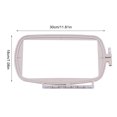 thumbnail image 2 of Sewing Embroidery Hoop White Retro Strong For Brother Innovis Plastic Accurate Stretching Frame Accessories, 2 of 6