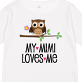 thumbnail image 4 of Inktastic My Mimi Loves Me Girls Owl Girls Long Sleeve Toddler T-Shirt, 4 of 5