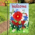 thumbnail image 2 of Welcome Wheelbarrow Flower Yard Flag 11.5in x 18in, 2 of 8