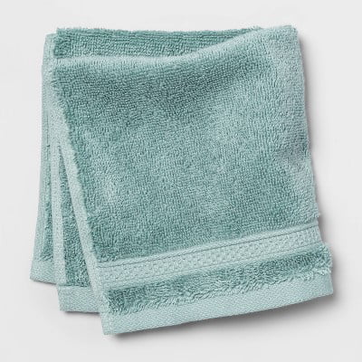 4 Pack Opalhouse Soft Solid Wash Cloth Light Green 13x13in 