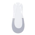 thumbnail image 3 of 5 Pairs Socks for Women No Show Socks with Invisible Sling Back Womens Non Slip Low Cut Half Toe Topper Socks with Non-Slip Straps for Heels Light Gray, 3 of 4