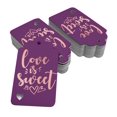 thumbnail image 2 of Inkdotpot Real Rose Gold Foil Love Is Sweet Wedding Tags Favor Hang Paper Tags 100 Pack, 2 of 6