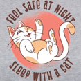 thumbnail image 3 of CafePress - Sleep With A Cat Long Sleeve T Shirt - Womens Baseball Tee, 3 of 4