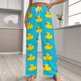 thumbnail image 2 of Bunch of Rubber Ducks Pajama Pants Breathable with Pockets Pajamas For Lady Vintage Sleeping Pants Bedroom Homewear, 2 of 6