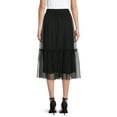 thumbnail image 2 of Time and Tru Women's Tiered Skirt, 2 of 5