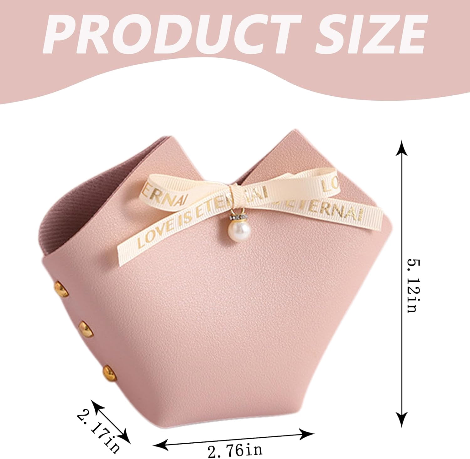 10 Pack Leather Bowknot Gift Boxes: Party Favor Bag Candy Gift Party Favor Boxes, Mini Gift Bags with Handles, Reusable Gift Bag for Baby Showers Wedding Christmas Party Valentines's Day (Orange)