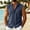 Navy, variant on DwelliawoMen's Tank Tops Casual Cotton Linen Sleeveless Button Down Shirts Summer Vests Front Pockets Solid Color Turn-down Collar Gym Muscle T-shirt Beach Basic Tee TopsDark GrayM
