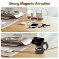 thumbnail image 4 of 5 in 1 Wireless Charging Station, 15W Fast Charging Wireless Charger for iPhone AirPods iWatch With MagSafe,Bluetooth Speakers,Mushroom Light Compatible with iPhone 8 and above Series, 4 of 11