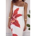 thumbnail image 6 of Womens Floral Maxi Dress Summer 2025 Spaghetti Strap Slip Bodycon Mesh Beach Vacation Dresses White L, 6 of 8