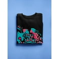 thumbnail image 3 of You Are My Universe Paint Sweatshirt Men -Image by Shutterstock, Male 5X-Large, 3 of 4