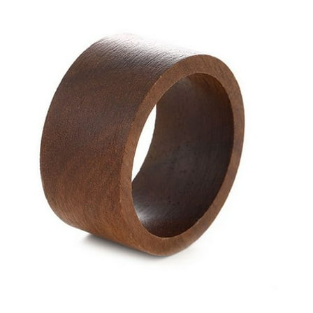 BERTDOMD 6 Pcs Napkin Rings Wood Napkin Rings Napkin Holders For Cloth Napkins Dinner Table Napkin Holder For Home Wedding Party