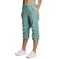 thumbnail image 3 of RBX Active Women's Lightweight Woven Capri Pant With Pockets, 3 of 5