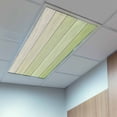 thumbnail image 2 of 2 Pack Gradient Sage Green Fluorescent Light Covers for Ceiling Lights Wood Grain Abstract Striped Vintage Simple Magnetic Ceiling Light Covers Overhead Light Filters for Office Classroom Home, 2 of 9