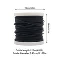 thumbnail image 6 of ToppiJoy 400FT Stainless Steel Wire Rope, 1/8" Black Multifunctional  Wire Rope, Aircraft Cable, 580KG Breaking Strength, Wire Cable for Outdoor, Yard, Garden, 6 of 15