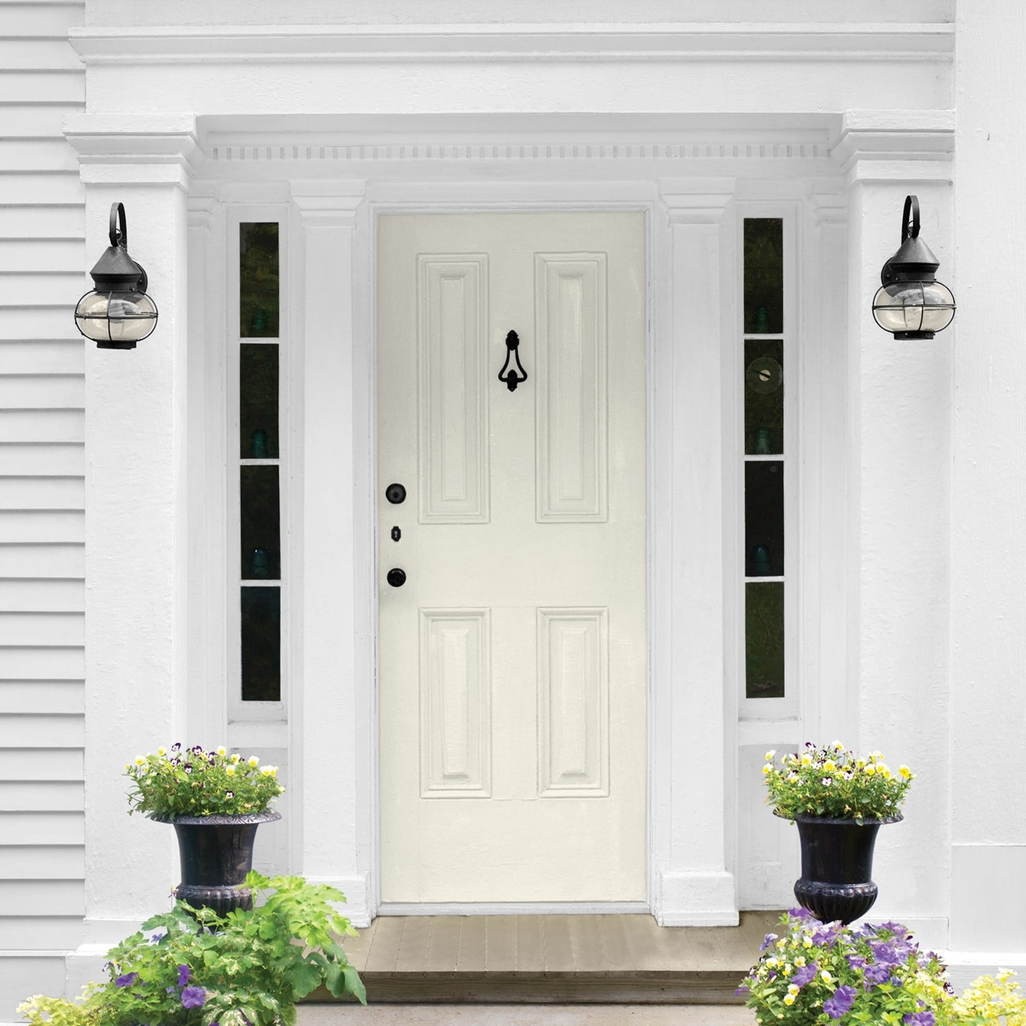 Glidden HEP Enduring Ice / Beige Semi-Gloss Exterior Paint with Primer, 1 Gallon