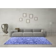 thumbnail image 3 of Ahgly Company Machine Washable Indoor Rectangle Abstract Blue Modern Area Rugs, 7' x 10', 3 of 4