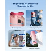 BOOST Smart Water Bottle with Reminder & Tracker, 16oz Kids Water Bottle for School, DIY Refrigerator Magnets, BPA-Free Vacuum Insulated Stainless Steel, Ideal Gift, Pink Fade
