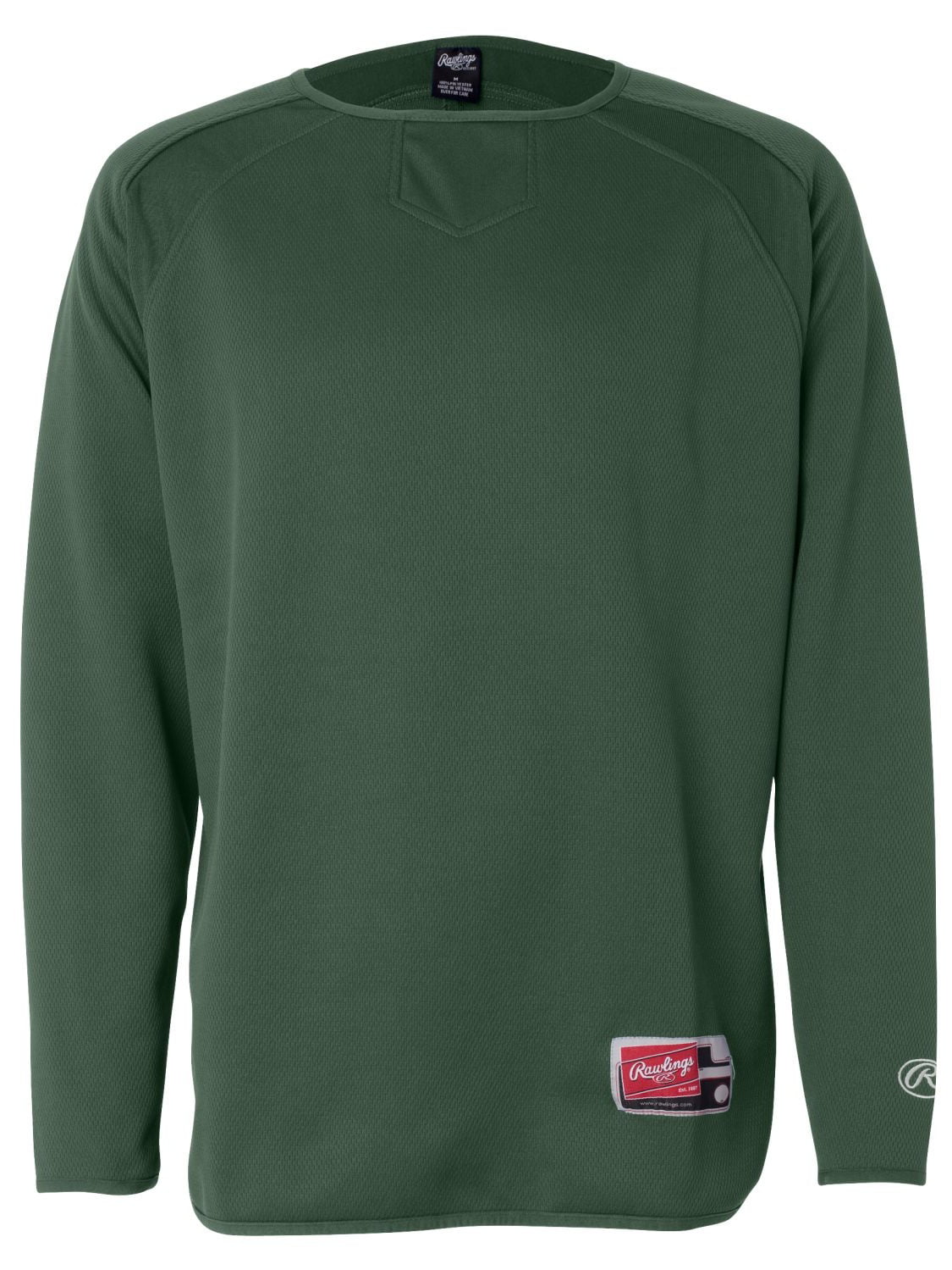 Warmup Rawlings Men's S-3XL Short Sleeve Flatback Mesh Baseball Shirt Pullover 