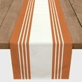 thumbnail image 3 of Creative Products Large Farmhouse Stripe Orange 16x72 Poly Twill Table Runner, 3 of 3